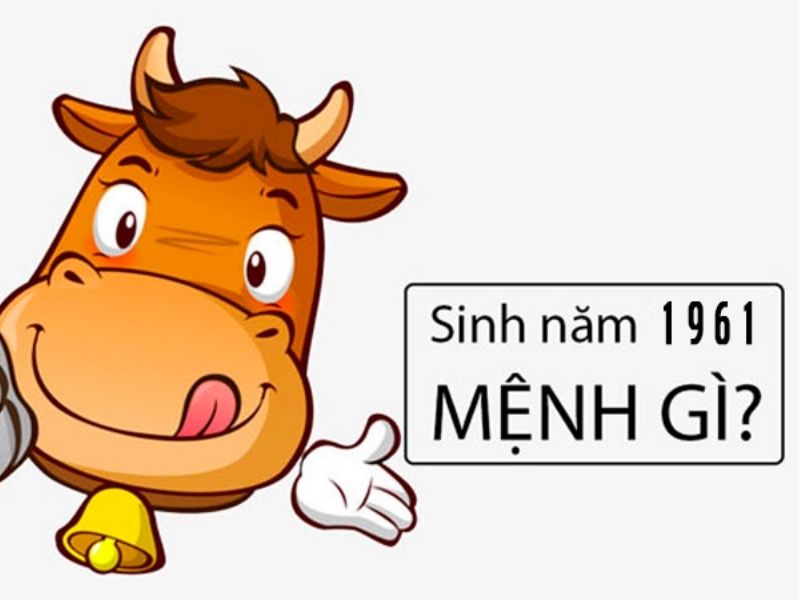 Nam, nữ sinh vào năm 1961 mệnh gì?